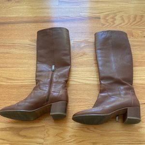 Brown tall boots